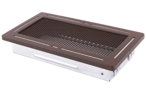 Kratka kominkowa TREND 10x20cm brąz brokatowy