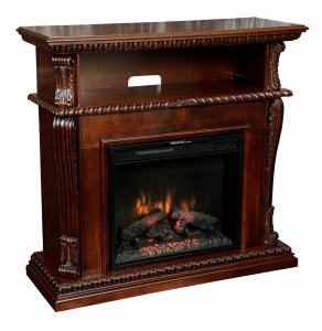 Szafka RTV z wkładem elektrycznym Corinth wiśnia