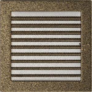 Kratka czarno-złota z żaluzją 22x22