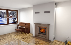 Obudowa kominkowa FIRE-SMART 086 kominek z montażem