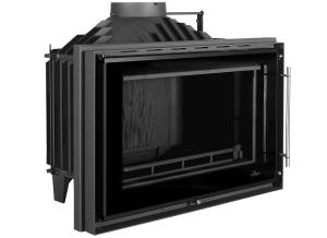 Wkład kominkowy UNIFLAM 850 PRESTIGE z szybrem, doprowadzenie powietrza