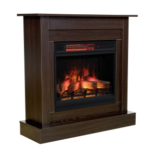 Kominek elektryczny LED z obudową Milo wenge classic