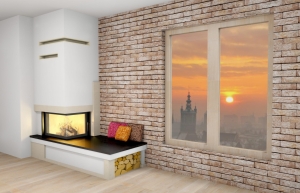 Obudowa kominkowa FIRE-SMART NAROŻNY 110 kominek z montażem