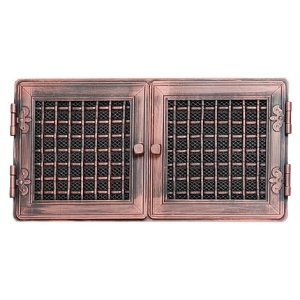 Kratka kominkowa stylowa 21x43cm miedziana patyna