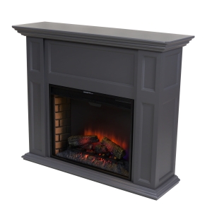 Kominek elektryczny LED z obudową Sula grafit