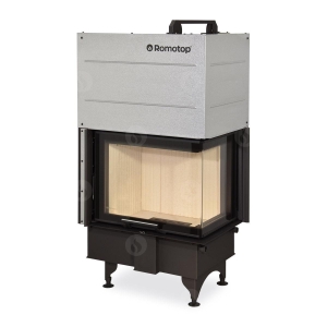 Wkład kominkowy ROMOTOP DESIGN ANGLE R 2g L 66.51.44.01 gięta szyba NAROŻNY PRAWY