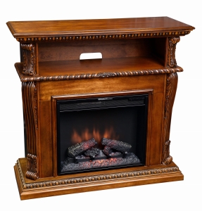 Szafka RTV z wkładem elektrycznym Corinth orzech