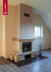 Obudowa kominkowa FIRE-PROSTA SZYBA 018 kominek z montażem