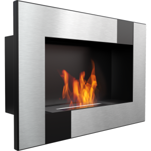 Biokominek wiszący DELTA czarny QUBE