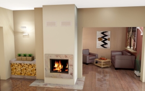 Obudowa kominkowa FIRE-SMART 015 kominek z montażem